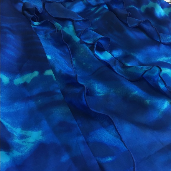 White House black market blue blouse - Picture 2 of 7